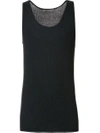 Denis Colomb Ribbed Tank Top - Black