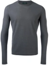 Zanone Cotton T-shirt In Grey