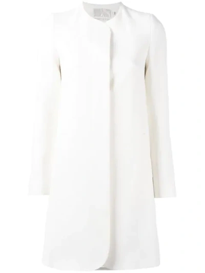 Goat Redgrave Collarless Coat In White