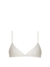 Matteau The Tri Crop Bikini Top In Cream