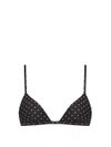 Matteau The Petite Triangle Bikini Top In Black
