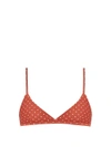 Matteau The Tri Crop Bikini Top In Amber