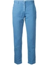 Massimo Alba Cropped Trousers In Blue