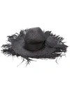 Gigi Burris Millinery Ete Woven Raffia Hat In Black