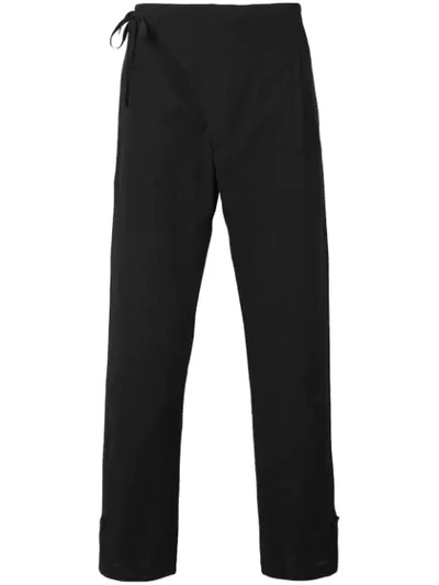 Takahiromiyashita The Soloist Kimojama Trousers In Black