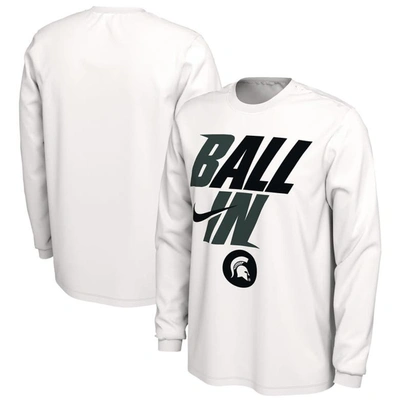 Nike Men's College (michigan State) T-shirt In White
