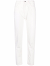 Icon Denim Chloe High-waisted Cropped Jeans In White