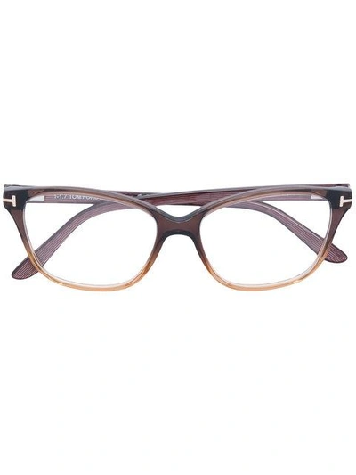 Tom Ford Eyewear Square-frame Glasses - Brown