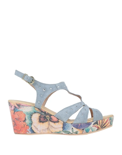 Walk By Melluso Sandals In Sky Blue | ModeSens