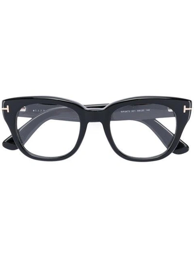 Tom Ford Square Frame Glasses In Black