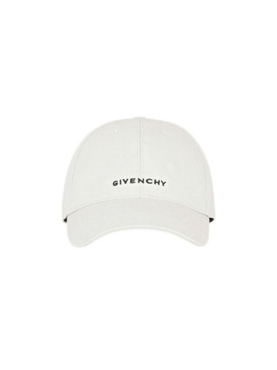 Givenchy Logo-embroidered Cotton-blend Twill Baseball Cap In White