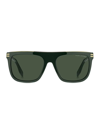 Marc Jacobs 56mm Flat Top Sunglasses In Green