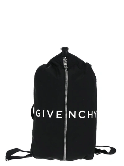Givenchy G-zip Duffle Backpack In Black
