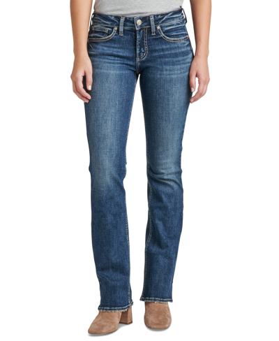 Silver Jeans Co. Women's Suki Curvy-fit Slim Bootcut Jeans In Indigo