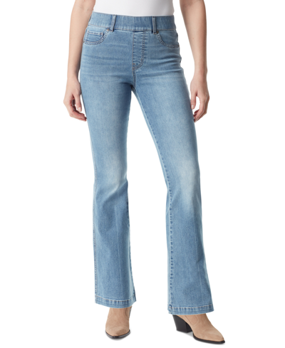 Gloria Vanderbilt Women's Shape Effect Pull-on Flared-leg Jeans In Zermatt