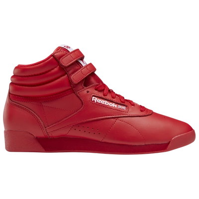 Reebok Toddler Girls Freestyle Hi Stay-put Closure Casual Sneakers From Finish Line In Red