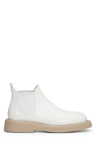 Marsèll Chelsea Ankle Boots In White