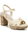 Lifestride Lucky Block Heel Platform Sandal In Butter Fabric