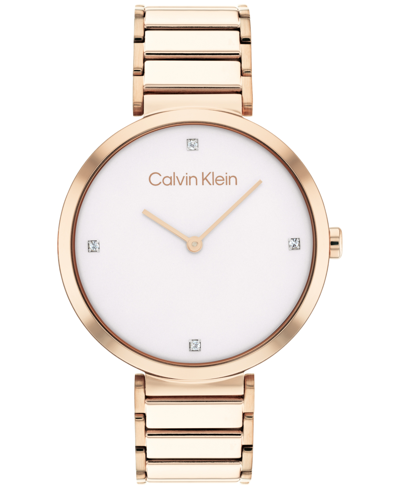 Calvin Klein Rose Gold-tone Bracelet Watch 36mm Women's Shoes
