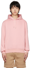 Mackage Krys Logo-embroidered Cotton-blend Jersey Hoody In Blush