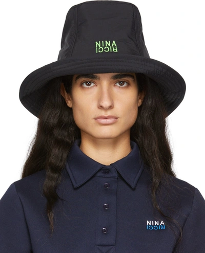 Nina Ricci Ssense Exclusive Black Tall Bucket Hat In M9142 Black