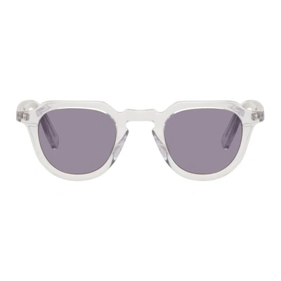 All In Transparent And Grey Voltaire Sunglasses In Clear