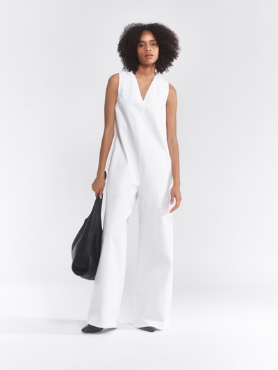 Filippa K Rylan Denim Jumpsuit In Ivory