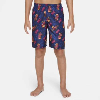 Nike Octologo Big Kids' (boys') Packable 8" Volley Short In Blue