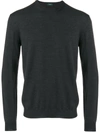 Zanone Crew Neck Sweater In Grey