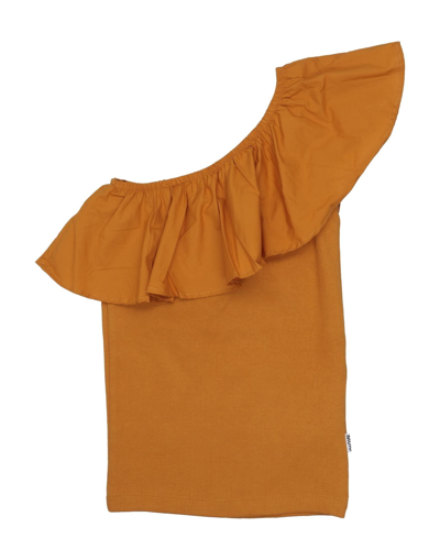 Molo Kids' T-shirts In Camel