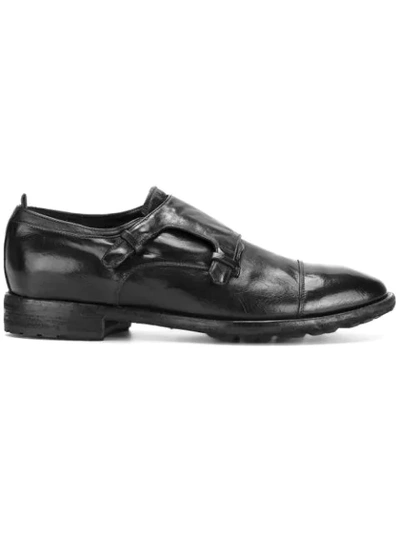 Officine Creative Princeton Monk Shoes In Black