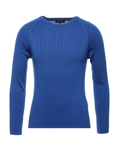 Liu •jo Man Sweaters In Bright Blue