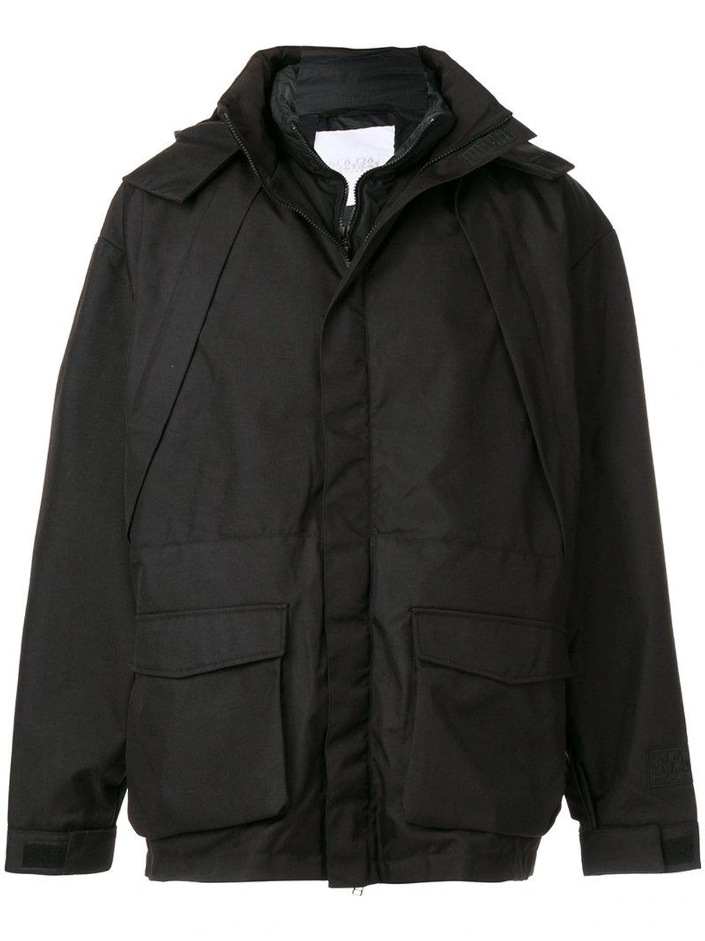 Napa By Martine Rose Black Rainforest Common Coat | ModeSens