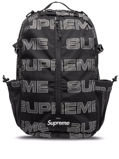 Supreme Logo-print Backpack "fw21" In Black