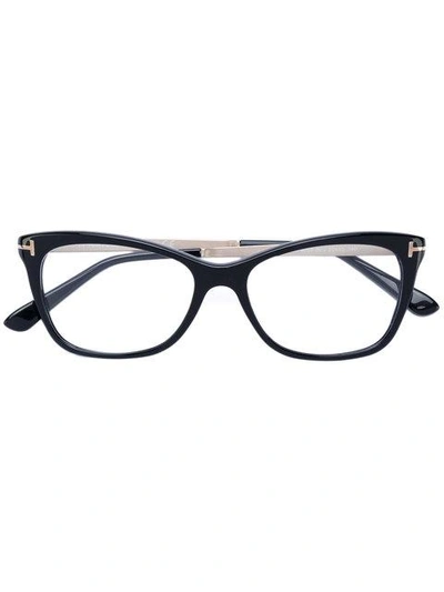 Tom Ford Cat Eye Glasses In Black