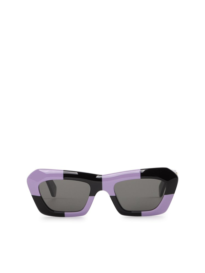 Retrosuperfuture Zenya Square-frame Acetate Sunglasses In Purple