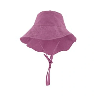 Marques' Almeida Kids' Marques ' Almeida Wide Brim Cotton Bucket Hat In Purple