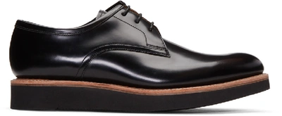 Grenson Lennie Polished-leather Derby Shoes In Black