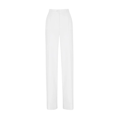 Dolce & Gabbana Wool Pants In Natural_white