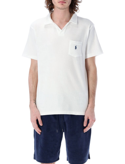 Polo Ralph Lauren Polo Pony-embroidered Cotton Polo Shirt In White
