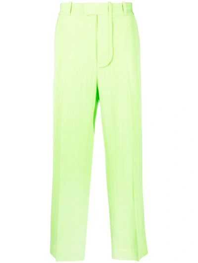 Jacquemus Le Pantalon Bacio Straight Suit Pants In Green