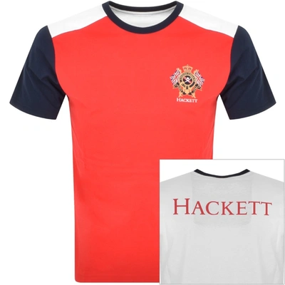 Hackett Crest Logo T Shirt Red