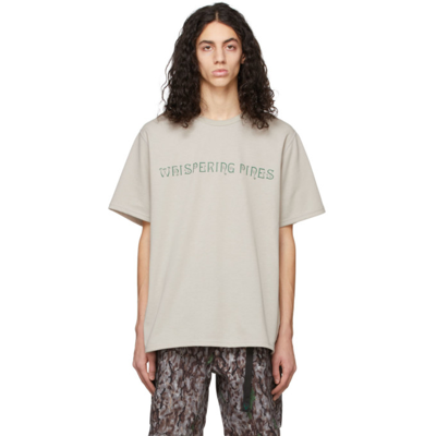 South2 West8 Grey 'whispering Pines' T-shirt In Beige