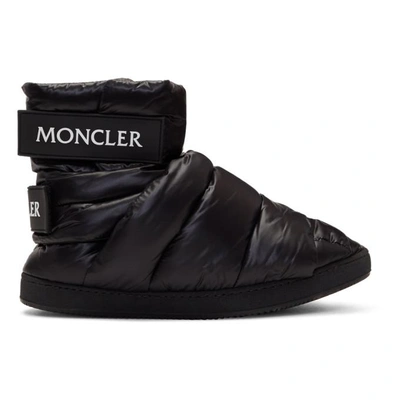Moncler Black Puffer High-top Sneakers