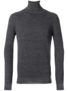 Zanone Roll Neck Sweatshirt In Grey