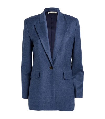 Hanna Fiedler Wool-cashmere Eric Suit Jacket In Prussian Blue