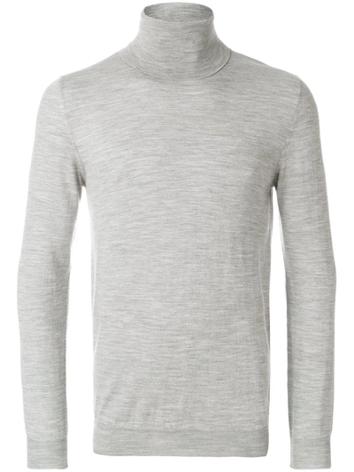 Zanone Roll-neck Jumper In Grey