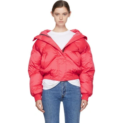 Ienki Ienki Pink Down Dunlop Short Hooded Jacket In Rose | ModeSens