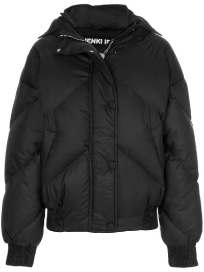 Ienki Ienki Black Down Dunlop Short Hooded Jacket