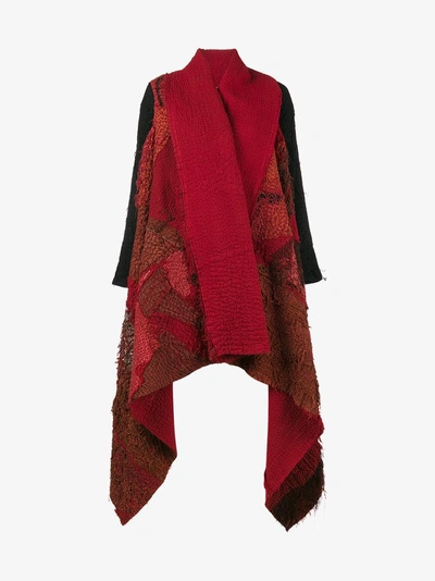 By Walid Wrap Patchwork Shawl - Red